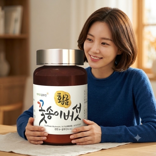 프리미엄 황금 꽃송이버섯 분말 100g 1개 파격선물