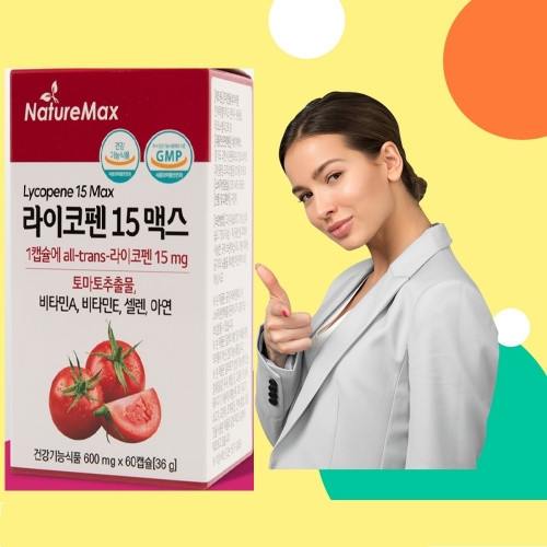 토마토 추출물 라이코펜 15맥스 60캡슐 3개
