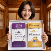 지리산 배 도라지 생강청+도라지청 스틱 선물세트