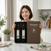 디쿱 유기농 엑스트라버진 냉압착 올리브유 500ml 2병 선물세트